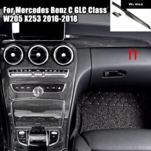 コンソール ダッシュボード パネル トリム ストリップカーボンパターン メルセデス ベンツ C GLC クラス W205 X253 2016-2018 インテリア