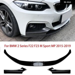 車用フロント バンパー リップ フロントコーナースポイラー ディフューザー キット BMW 2シリーズ F22 F23 Mスポーツ MP 2015-2019 外装 ガード 装飾