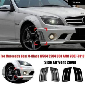 メルセデス ベンツ C クラス W204 S204 2007-2010 C63 AMG 車用 フロント バンパー サイド エアベント カバー トリム サイド グリル ウィンドナイフ