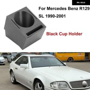 メルセデス ベンツ R129 SL 1990-2001 カップ ホルダー ブラック ウォーター/電話スロット AB プラスチック 車内アクセサリー