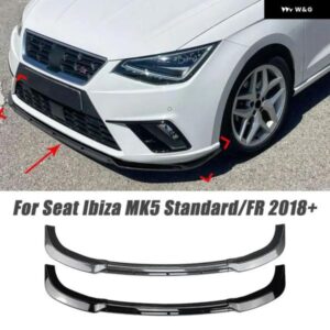 車用フロント バンパー フロント リップスプリッター スポイラー シート イビサ MK5 スタンダード/FR 2018+ ABS ボディ プロテクター カバー キット