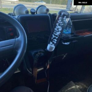 LEDライトクリスタル シフト ノブ 10/15/20CM クリアバブルギアシフト レバー ノブ ほとんど自動 マニュアル 自動車内装部品