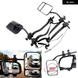 汎用 牽引ミラー トラック キャラバン バン 車 トレーラー 牽引ミラー 調整可能 自動サイドミラー ブラインド スポット 延長 ミラー