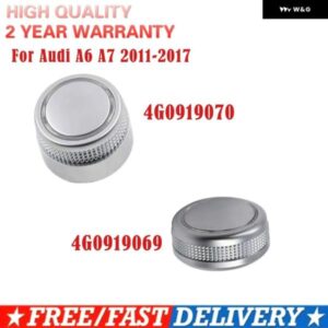 MMIノブメニュースイッチカバー ボリューム設定ノブ アウディ A6 A7 2011-2017カーナビゲーションメニューノブ4G0919070 4G0919069