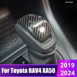 トヨタ RAV4 2019 - 23 RAV 4 XA50 ハイブリッド インテリア アクセサリー 車用 ギア シフト ノブ ギアヘッドカバー トリム ステッカー