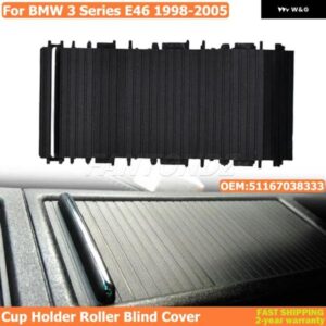 BMW 3シリーズ E46 1998-2005 車用センター コンソール スライドシャッター カップ ホルダー ローラー ブラインド カバー