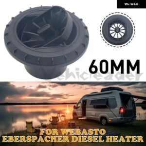 60MM ディーゼル パーキング ヒーターダクトダクト エアベント アウトレット フラットラウンド回転式コネクタブラックWEBASTO EBERSPAECHER