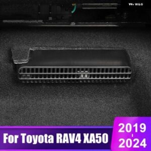 トヨタ RAV4 XA50 2019 - 24 車用エア アウトレット カバー リア下 エアコン ベントネット アクセサリー