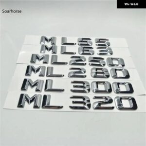 オート ステッカー W166 W164 ML55 ML63 ML250 ML280 ML300 ML320 ML350 リアテールロゴ文字 デカール バッジエンブレム