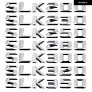 SLK クラス W171 SLK63 SLK200 SLK220 SLK230 車用クロームアルファベット ステッカー バッジエンブレム