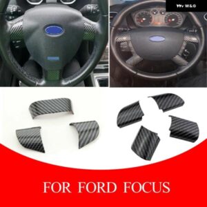 ABS 車用 ステアリングホイール 装飾 カバー ステッカー スパンコール インテリア アクセサリー フォード フォーカス 2 MK2 2005-2014
