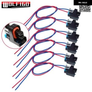 PT2135 燃料 インジェクター コネクタワイヤー ハーネス 2ウェイ 2ピン 88988814 GM サターン ハマー GMC 575356 1P1575 1/4/6/8個