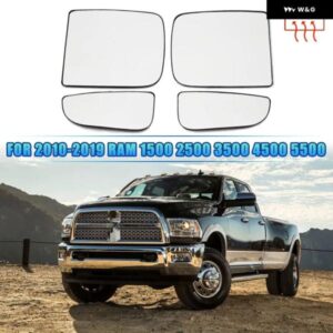 サイドバックミラー ヒーター付きガラスミラー ダッジ ラム 1500 2500 3500 4500 5500 2010-2020 カーアクセサリー