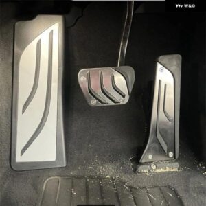 BMW 3シリーズ G20 G21 2020 -2024 LHD 車用 アクセル 燃料 ブレーキペダル フットレスト ペダルプレートカバー 滑り止め パッド アクセサリー