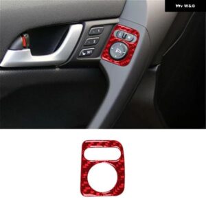 カーボンカーメモリーシート コントロール ボタン スイッチ フレーム ステッカー ACURA TSX 2009-2014 スタイリング アクセサリー 1個