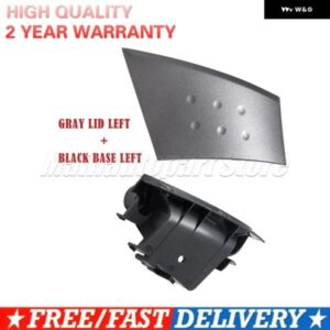 グレー インナーハンドルカバー ドアバックル ハンドカバー ドア アームレスト ベース ブラック プジョー 107 トヨタ アイゴ シトロエン C1 2005-2009 車