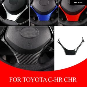 トヨタ CHR C-HR 2016-2020 ABS カー ステアリングホイール ボタン フレーム カバー トリム インテリア カーアクセサリー