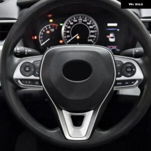 トヨタ RAV4 XA50 / カローラ E210 / カローラ クロス 2019 -2024 車用 ステアリングホイール ボタン パネル カバー トリム ステッカー アクセサリー