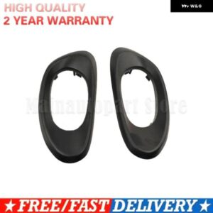 シボレー トレイルブレイザー 2002-2009 フロント ドアハンドル ベゼル トリム ブラック 15214506 15214507 15214501穴 なし 15214502 2個