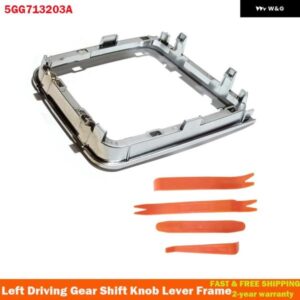 LHD VW マニュアル ゴルフ 7 7.5 ゴルフ R ギア シフト ノブ レバー ギアスティック フレーム ブラケット サークル シフト ノブ 5GG713203A 左側ドライバー