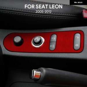 SEAT LEON ALTEA 2005 - 12 LHD RHD 車ドアロック ギア シフト アクセサリー トップスエード トリム ステッカー