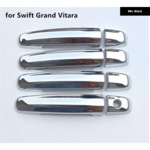 クローム カー ドアハンドル カバー トリム ステッカー スズキ スイフト 2005-2010 グランドビターラ 2005 - 12