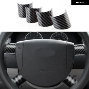 ABSクロームカーボン フォード モンデオ2004 2005 2006カー スタイリング アクセサリー ステアリングホイール パネル カバー トリム