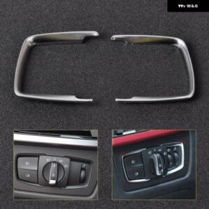 クローム ヘッドライト スイッチ トリム カバー カーアクセサリー インテリア デコレーション BMW F30 F31 F32 F34 3 4シリーズ F15 X5
