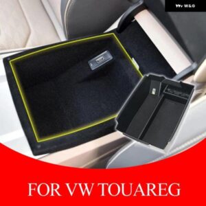 アームレスト センター 収納 ボックス コンテナグローブ オーガナイザー ボックス パーツ フォルクスワーゲン VWトゥアレグ2019-2025アクセサリー
