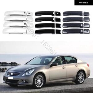 インフィニティ G25 G37 2008 - 11~2013 ABS カーアクセサリー ドアハンドル ボウル ドアハンドル カバー カバー トリム
