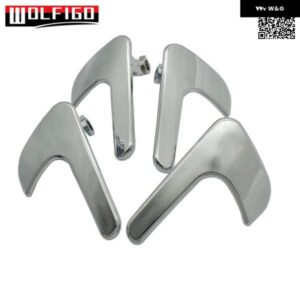 クローム インナー内側 ドアハンドル フロント リア 左 右 4個 SEAT IBIZA CORDOBA 1999-2002 6K0 837 114 6K0837113