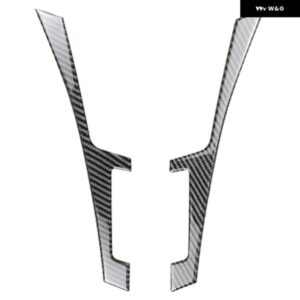 カーセンター コンソール パネル 両サイド フレーム トリム カバー ステッカー F スタイル ベゼル ストリップカーボンインフィニティQ50 Q60 2014-2019