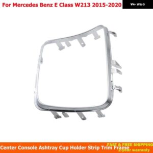 オートセンター コンソール 灰皿カップ ホルダー ストリップ トリム クローム フレーム メルセデスベンツ E クラス W213 2015-2020カーアクセサリー
