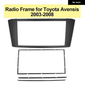 ダブルディンカー ラジオ フレーム トヨタ アベンシス 2003-2008 オートDVD パネル ダッシュ ステレオ プレーヤー アダプター フェイス ベゼル カバー