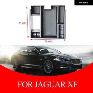 アームレスト ボックス ジャガー XF 2010-2015 車用センター コンソール アームレスト 収納 ボックス オーガナイザー トレイ カーアクセサリー