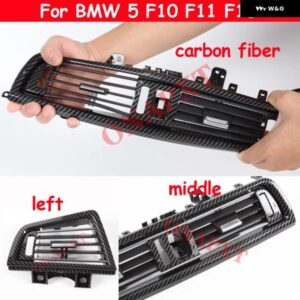 BMW 5 F10 F11 F18 520I 523I 525I 528I 535I カーボン リア 左 右 セントラ ル エアコン ACベント アウトレット グリル パネル