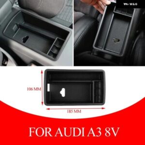 ABS アームレスト 中央 収納 ボックス コンテナ 収納 コンテナトレイ アウディ A3 8V 2014 - 2019 スタイリング カーアクセサリー