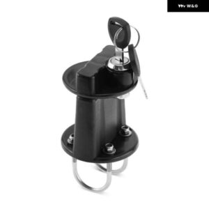 アップグレード ロッククランプとキー付き3L / 5Lポータブル燃料タンクガス缶スペア ガソリン オイルタンク プラスチック コンテナ 汎用 ホルダー