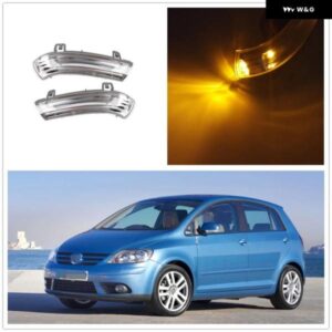 LEDミラー ライト VW ゴルフ 5 A5 MK5 プラス 2004 - 09 ドアサイド LEDミラー ウィンカー インジケーター ライト