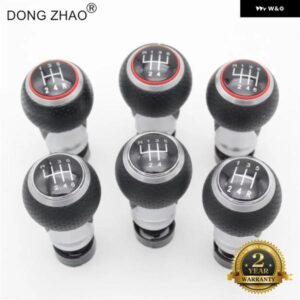 アウディ A1 2011 - 18 車 5/6スピード 12MM 挿入穴 ギアスティック シフト レベル ノブ レザー カバー