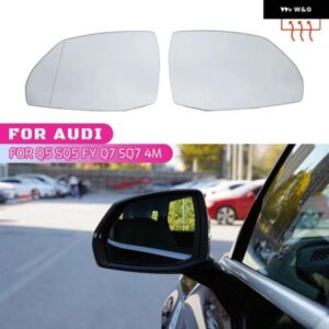 サイドヒーター付き電動広角ウィングミラー ガラス アウディ Q5 Q5L SQ5 FY 2018-2023 Q7 SQ7 4M 2016-2023 カーアクセサリー