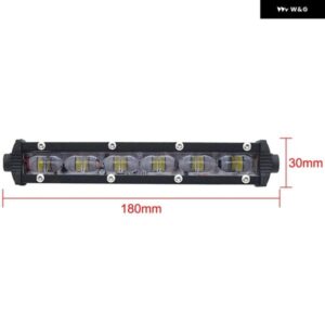 8インチ LED ライトバー 30W 12V 24V オフロードスポットフラッドシングルロースリムホワイトランプ ジープ トラック 車SUV ATVアクセサリー