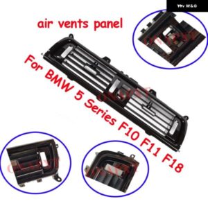 LHD BMW 5シリーズ F10 F11 F18 フロント エアコン ACベント アウトレット グリル パネル カバー カーボン ピアノブラック クロームなし