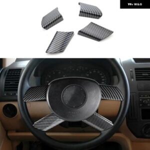 ステアリングホイール パネル 装飾 カバー ステッカー ステアリングホイール 光沢 自動車 フォルクスワーゲン VW POLO FOX 2003-2007カーアクセサリー
