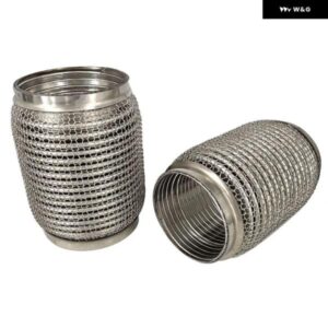 ステンレス SUS304 排気フレックス パイプ チューブ フレックスカプラー インターロック付き 超フレキシブル 51X150MM 63X100MM 63X150MM 76X100MM
