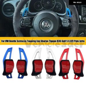 ステアリングホイール シフト パドルエクステンション シフター 2個 VW ビートル シロッコ トゥアレグ イオス シャラン ティグアン R36 ゴルフ 5 6 GTI ポロ