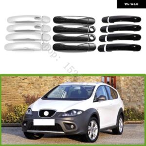 セアト アルテア 2004 2005 2006~2015 ABS 光沢ブラック カーアクセサリー ドアハンドル ボウル ドアハンドル カバー カバー トリム