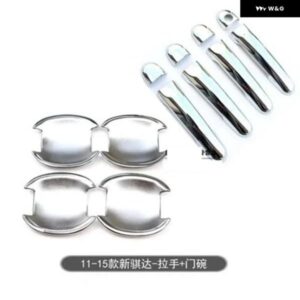 カー スタイリング 日産 TIIDA 2011-2015 ABS クローム ドアハンドル ボウル ドアハンドル カバー カバー トリム