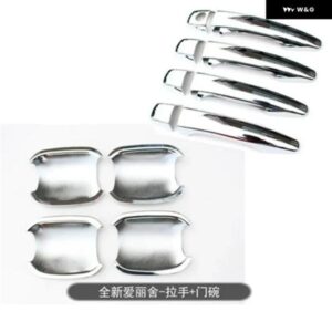 ABSクローム ドアハンドル ボウル ドアハンドル カバー カバー トリム カー スタイリング シトロエン C-ELYSEE ELYSEE 2014-2018