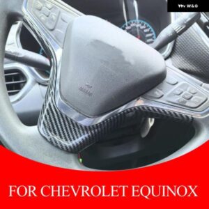シボレー エクイノックス 2017-2023 ABS ステアリングホイール ボタン フレーム カバー トリム インテリア カーアクセサリー